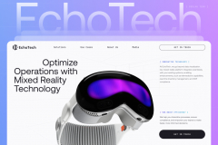 EchoTechVR — High-Performance WordPress Website for XR and AI Startup